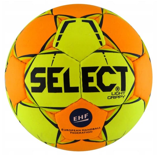 Żółto-pomarańczowa piłka do piłki ręcznej Select Light Grippy EHF r1 - 1 Select