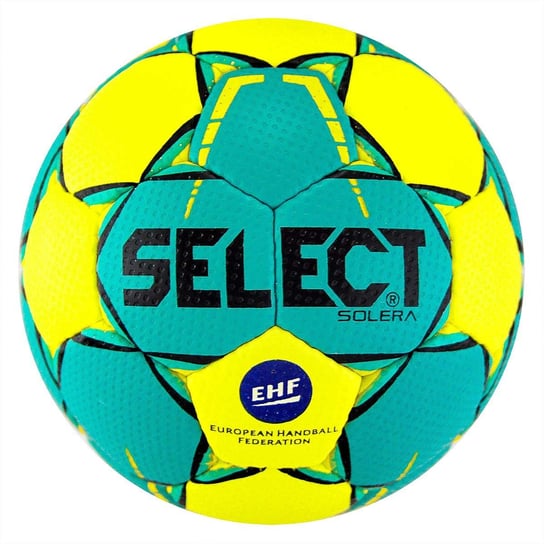Żółto-zielona piłka do piłki ręcznej Select Solera r0 - Select