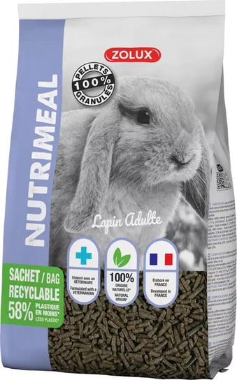 ZOLUX Granulat NUTRIMEAL 3 dla dorosłego królika 2,5 kg Zolux