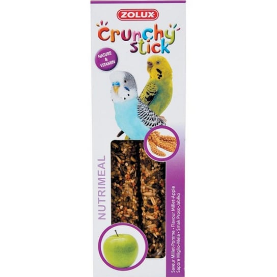 ZOLUX Kolba Crunchy Stick małe papugi proso / jabłko 85g Zolux