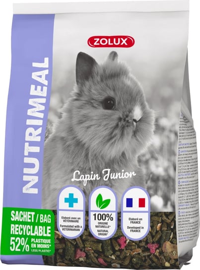 ZOLUX Mieszanka NUTRIMEAL 3 dla królika juniora 800 g Zolux