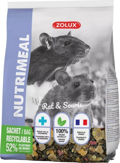 ZOLUX Mieszanka NUTRIMEAL 3 myszy,szczurów 800 g Zolux