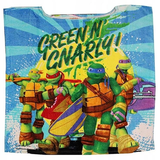 Żółwie Ninja Ponczo Poncho Ręcznik Bez Kaptura Sun City