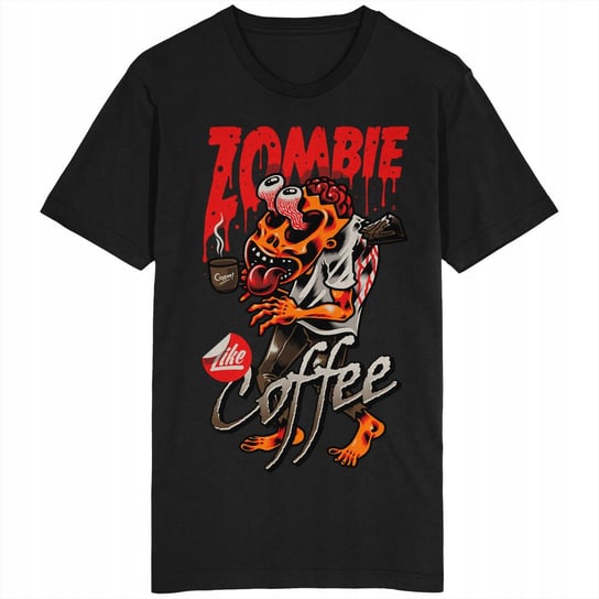 Zombie Coffee Koszulka Kawa Kofeina Kawosz Latte GILDAN