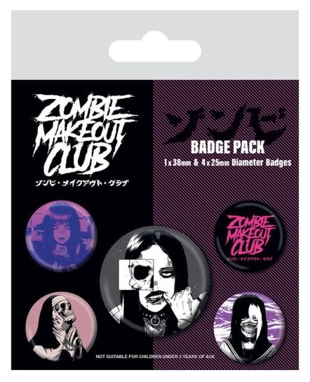 Zombie Makeout Club (Dead) Przypinki Zestaw 1 + 4 Pyramid Posters