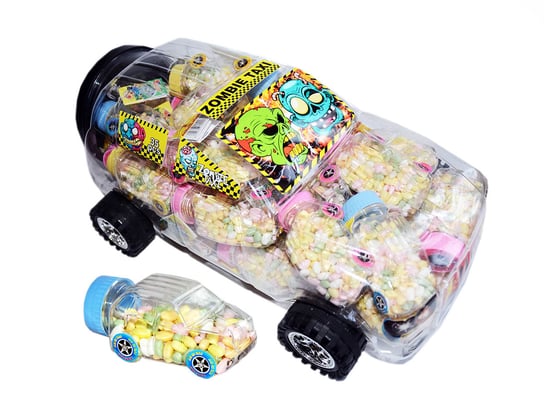 Zombie Taxi, samochód z cukierkami, 35 sztuk Jelly Belly