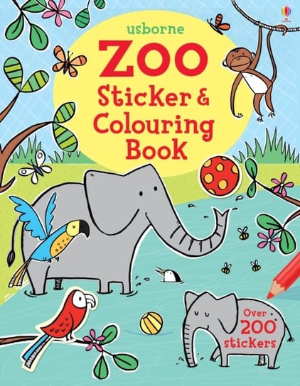 Zoo Sticker and Colouring Book Greenwell Jessica