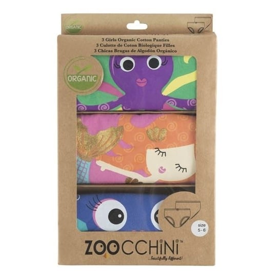 Zoocchini, Majtki dziewczęce 3-pack, rozmiar 104 Zoocchini