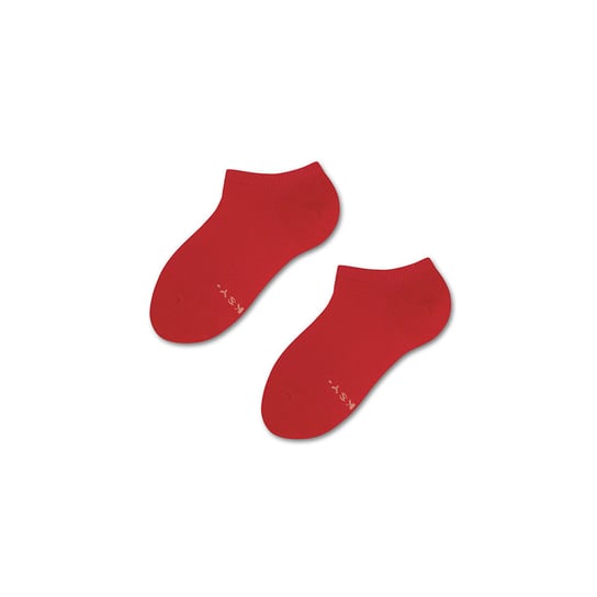 ZOOKSY klasyczne krótkie skarpetki stopki dla dzieci r.30-35 1 para, krótkie czerwone skarpetki - RED LIPS Zooksy