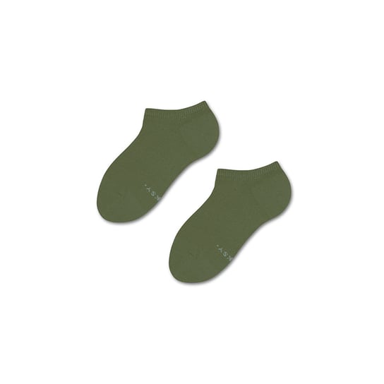 ZOOKSY klasyczne skarpetki stopki dla dzieci r.24-29 1 para, krótkie oliwkowe skarpetki - GREEN OLIVE Zooksy