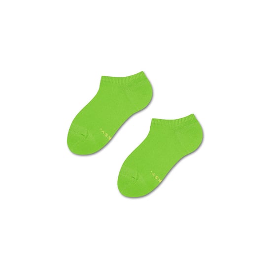 ZOOKSY klasyczne skarpetki stopki dla dzieci r.24-29 1 para, krótkie zielone skarpetki - SPRING GRASS Zooksy