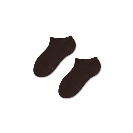 ZOOKSY klasyczne skarpetki stopki dla dzieci r.30-35 1 para, krótkie brązowe skarpetki - DARK CHOCOLATE Zooksy