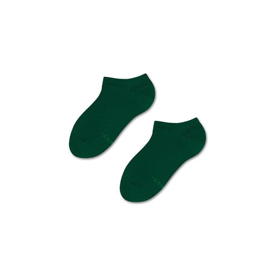 ZOOKSY klasyczne skarpetki stopki dla dzieci r.30-35 1 para, krótkie zielone skarpetki - WILD FOREST Zooksy