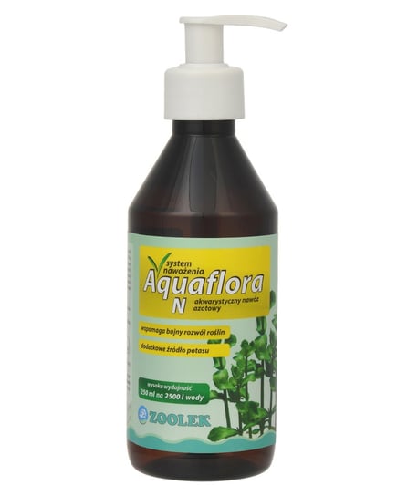 Zoolek Aquaflora N 250 ml - nawóz z azotem i potasem Zoolek
