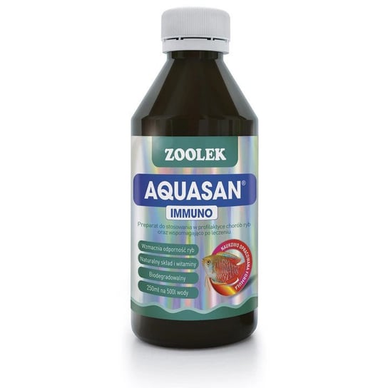 ZOOLEK AQUASAN IMMUNO 250 ML - PODNOSI ODPORNOŚĆ U RYB Zoolek