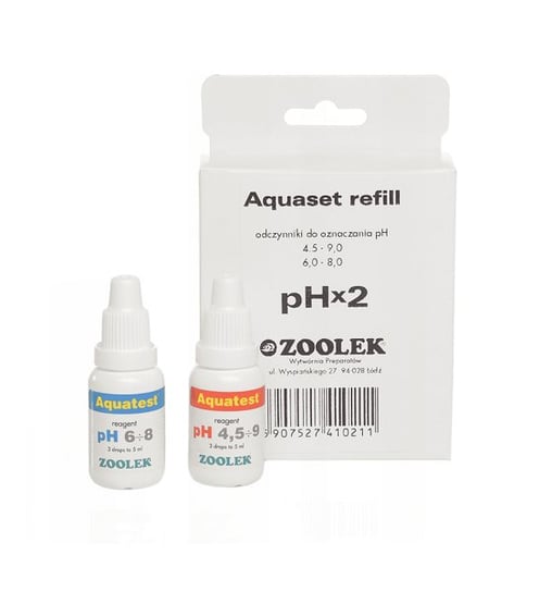 Zoolek Aquaset refill pH x2- uzupełnienie testu do pomiaru odczynu Zoolek