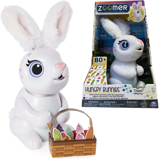Zoomer, króliczek interaktywny Chewy, biały Zoomer