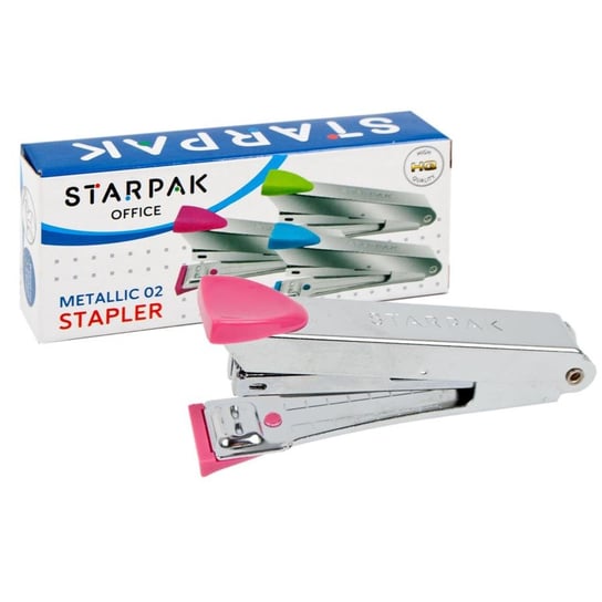 Zszywacz Metallic 02 Różowy Starpak 437783 Starpak