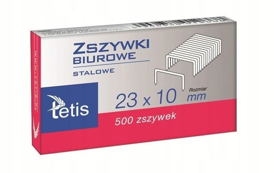 Zszywki Biurowe 23X10Mm Gz102-A, Tetis TETIS