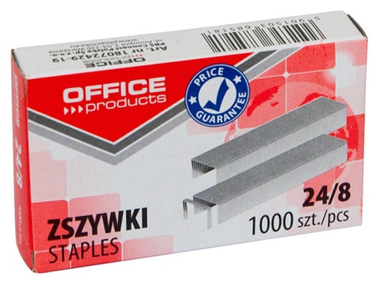Zszywki Office Products, 24/8, 1000szt. Office Products