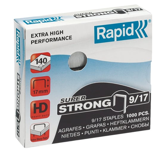 Zszywki Rapid Super Strong 9/17 1000 Szt Rapid