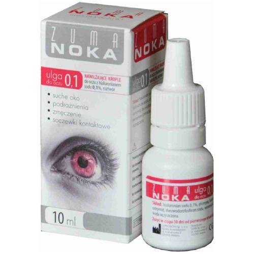 ZUMA NOKA+ 0,1 Ulga dla oczu Nawilżające krople do oczu, 10ml Inny producent