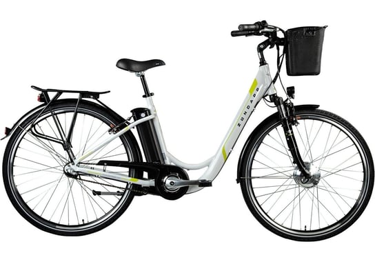 ZUNDAPP, Nexus 3, miejski rower elektryczny, 28" 100km, 10,4 Ah, biały ZUNDAPP