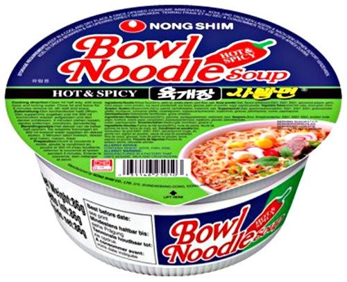 Zupa Instant Bowl Noodle Hot & Spicy O Smaku Rosołu Wołowego 86G - Nongshim Nongshim
