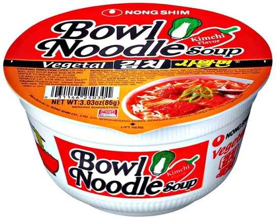 Zupa Instant Bowl Noodle O Smaku Kimchi 86G - Nongshim Nongshim