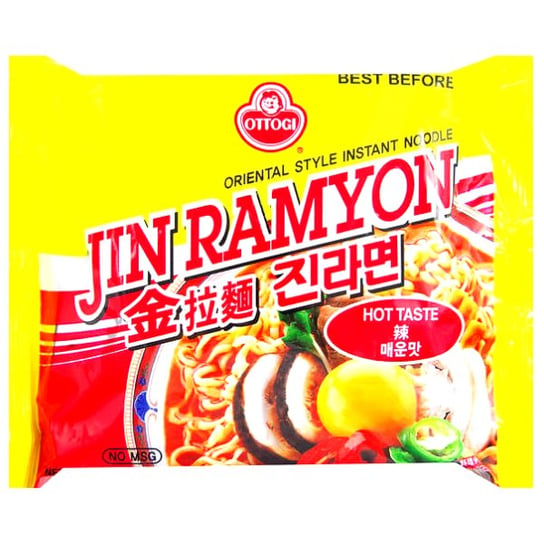 Zupa makaronowa Jin Ramen Spicy, ostra 120g - Ottogi OTTOGI