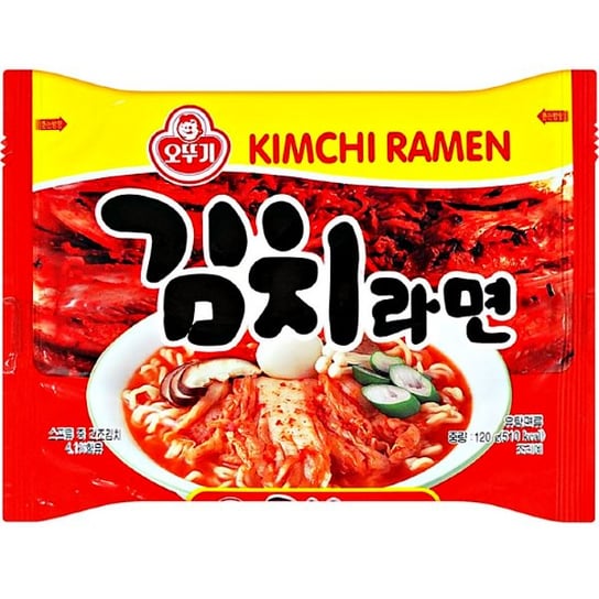 Zupa makaronowa Kimchi Ramen, średnio ostra 120g - Ottogi OTTOGI