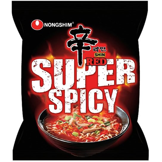 Zupa makaronowa Shin Red Super Spicy, ekstra ostra 120g - Nongshim Nongshim