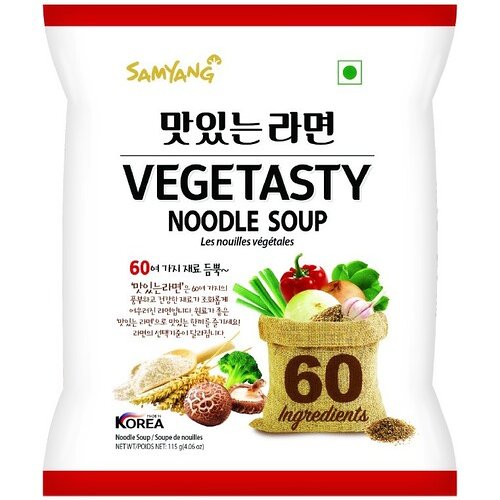 Zupa Vegetasty Ramyun - 60 składników, średnio ostra 115g - Samyang Samyang