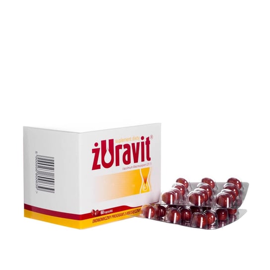 Żuravit - suplement diety wspierający drogi moczowe, 60 kapsułek Herbapol