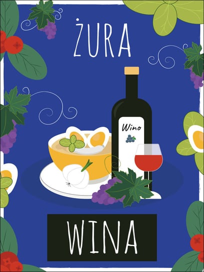 ŻuraWina niebieska - plakat 21x29,7 cm / AAALOE Inna marka