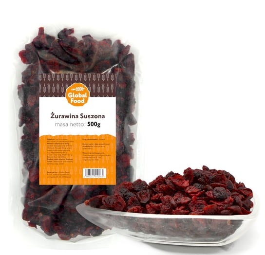 ŻURAWINA SUSZONA GLOBAL FOOD 0,5KG 500g Inny producent