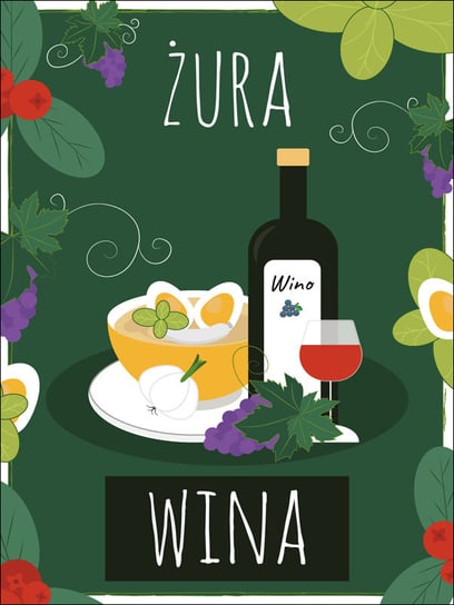 ŻuraWina zielona - plakat 40x60 cm / AAALOE Inna marka