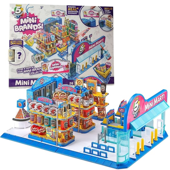 Zuru, 5 Surprise, Mini Brands, Zabawkowy Mini Market: 5 Niespodzianek 26 Malutkich Elementów Produkty Spożywcze Dźwięk 5 Surprise