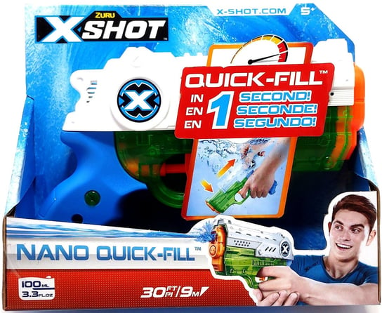 Zuru, X-SHOT Nano Quick-Fill, Pistolet na wodę ZURU