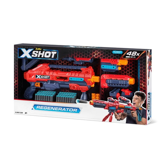 Zuru, X-Shot, wyrzutnia Excel Regenerator + 48 strzałek + 10 elementów X-Shot