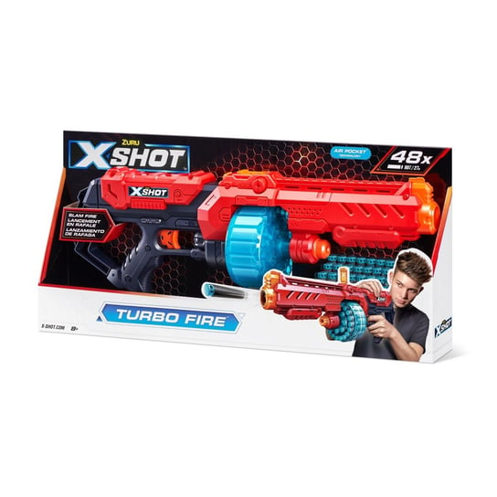 Zuru, X-Shot wyrzutnia Excel Turbo Fire + 48 strzałek X-Shot