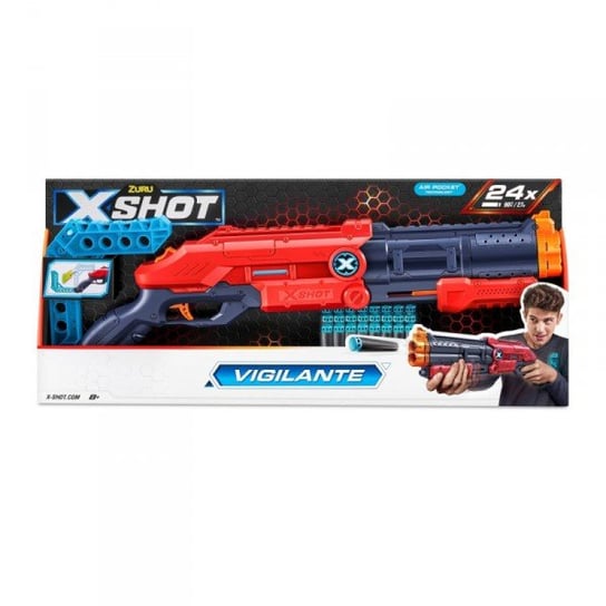 Zuru, X-Shot, Zestaw wyrzutnia X-Shot Excel Vigilante + 24 strzałki ZURU