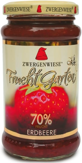 Zwergenwiese, mus truskawkowy (70% owoców) bezglutenowy bio, 225 g Zwergenwiese