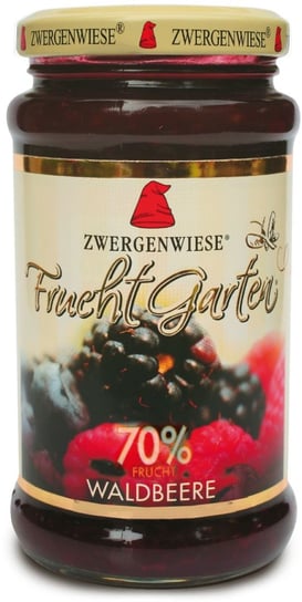 Zwergenwiese, mus z owoców leśnych (70% owoców) bezglutenowy bio, 225 g Zwergenwiese