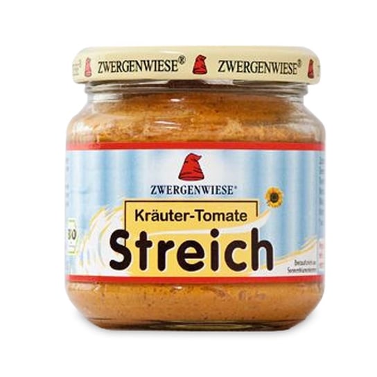 Zwergenwiese, pasta słonecznikowa z ziołami i pomidorami bezglutenowa bio, 180 g Zwergenwiese