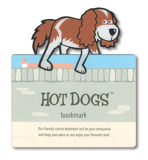 Zwierzęca zakładka do książki - Hot Dogs - Pies Chuck IF