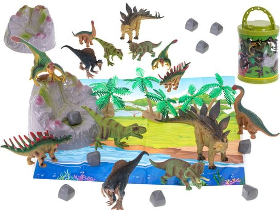 Zwierzęta Dinozaury Edukacyjne 7Szt + Mata I Akces ikonka