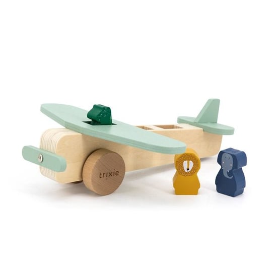 Zwierzęta drewniany samolot Trixie Baby