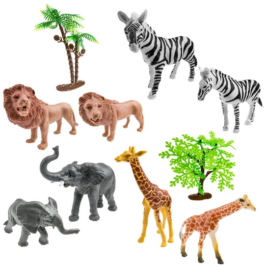 Zwierzęta gumowe figurki zestaw afryka zestaw 8 sztuk KinderSafe