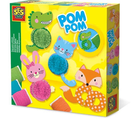 Zwierzęta Z Pomponów - Zabawki Kreatywne Dla Chłopców I Dziewczynek SES